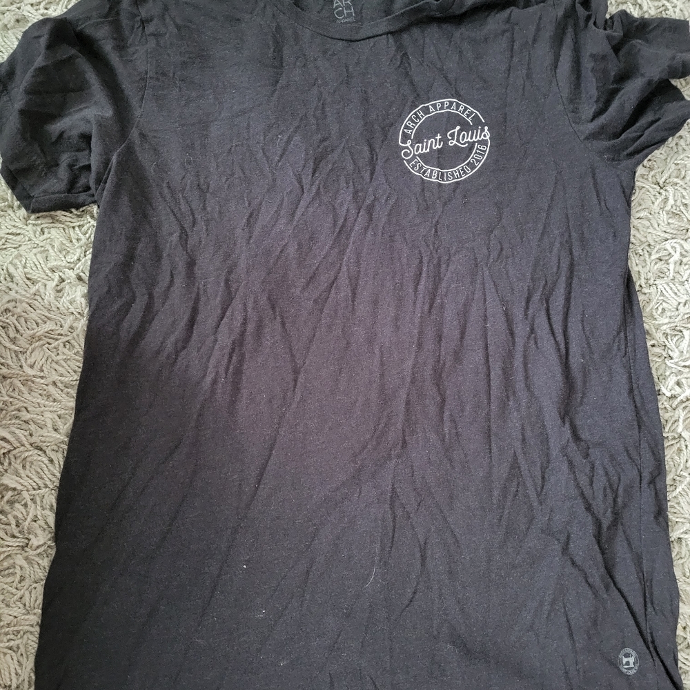 Arch apparel black tee shirt